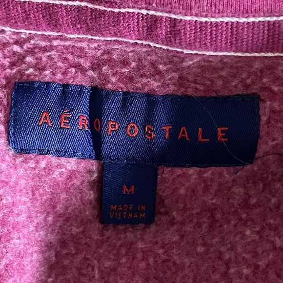 Aeropostale, Fuchsia, Logo, Zip-Up Hoodie. Size Medium. - Picture 3 of 3